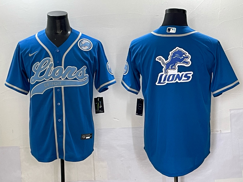 Men 2025 Detroit Lions blank blue 2025 Nike Limited NFL Jersey 006->detroit lions->NFL Jersey